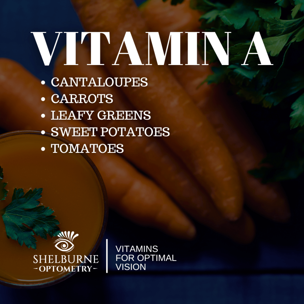 A list of foods that contain vitamin A