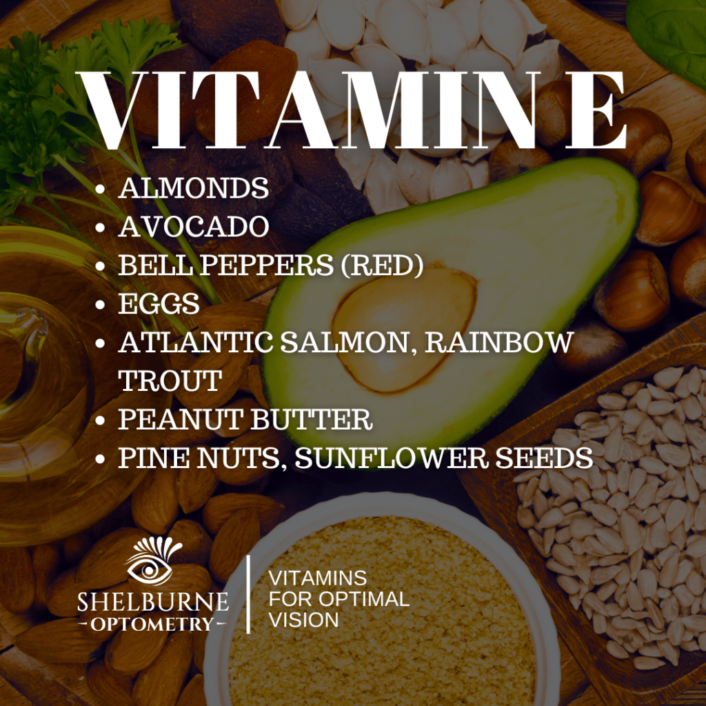 A list of foods that contain vitamin E